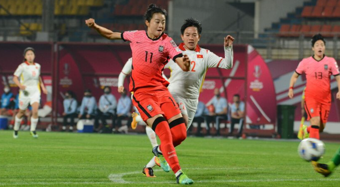 VCK Asian Cup 2022: Tuyển nữ Việt Nam thất bại trận ra quân